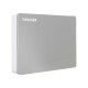 TOSHIBA 4TB mobile hard drive mechanical Flex series USB3.2Gen1 noble silver large capacity compatible with Mac and other multiple systems for high-speed transmission of high-end business