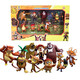 Bären erscheinen, Bären erscheinen, Bären erscheinen, Bären, große Bären, zwei kahle starke Puppen, Tierpuppen, statisches Modell, Kindersimulationsspielzeugset, 826 Set