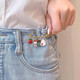 Haiyiduo's waist-tightening tool, the trouser waist is changed to a smaller size and tightened to prevent leakage. Cartoon brooch buckle for women. Pin clip to fix clothes and accessories. Cartoon waist-tightening pins, 2 random pieces.