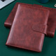 
Bowen Magnetic Fitting Binder Business Notepad PU leather 9-hole 6-hole notebook can be replaced with inner core for office use, with card slot pen insert customized [(9921)A5 Black 6-hole binder]