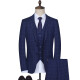 Haipai Haoyu suit men's slim business formal attire professional blue plaid suit two buttons HXF2001A903 blue plaid 180/96A