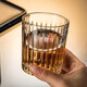 Whiskey glass, foreign wine glass, home retro carved glass beer glass, water glass, juice glass, spirits cup set, engraved glass 300ml enhanced upgrade, single pack
