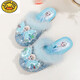 G.duck Children's Cotton Slippers Autumn and Winter Home Indoor Warm, Deodorant and Anti-Slip Elsa Little Girl Elsa Princess Princess Shoes Blue Size 30 / Inner Length 19.0cm