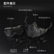 Casques divisés multidimensionnels LOGGULES DU MODE DUALLE CASSE TACTIQUE FAST CASHET OUTDOOR Les lunettes peuvent être installées Masque + Gangles Combinaison Gray