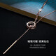 MIMORE Roman ring sweater chain women's high-end light luxury long necklace 2025 new accessories autumn and winter tassel pendant