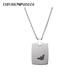 EMPORIO ARMANI Armani men's necklace personalized eagle logo card pendant birthday gift for boyfriend EGS2471040