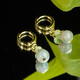 Lolia Welfare Jade Bead Earrings, Earrings, Ear Hooks, Slightly Blemishes, Diversity, Random Hair (About 8mm in Diameter), Diversity