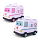 Mengshi Children's house play toys little doctor set Children's toys nurse medical box Stethoscope injection baby tool box 46 pieces pink boy toys girl New Year gift 3326