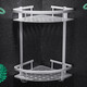 BEISi bathroom storage rack space aluminum single layer corner rack bathroom tripod storage rack wall hanging shelf matte double layer tripod