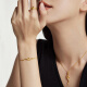 Chow Tai Fook Year of Snake Zodiac Spirit Snake Foot Gold Necklace Women's Gold Chain (Work Fee: 880 Price) EOF1289 40cm Foot Gold About 7.35g
