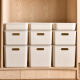 Visitor storage box Japanese style desktop with handle snack storage box moving cabinet underwear storage basket 10L small size 2#