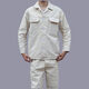 Jianzi Electric Welding Work Clothes Men's Cotton Anti-scalding Thick White Canvas Electrical Welding Work Clothes Top 185/100A