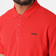 Hugo Boss (HUGO BOSS) Men's Logo Embossed Pattern Cotton Short Sleeve Polo Shirt Father's Day Gift 50466182 693 Red M