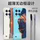 Oujuke is suitable for Xiaomi 14 mobile phone case ultra-thin frosted MI14Pro anti-fall frameless heat dissipation protective case 14ultra trendy brand internet celebrity landscape oil painting creative simple men and women Xiaomi 14Pro [Highway-Lavender Gray]