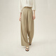 Fan Silanen's high-waisted lazy casual floor pants 2024 summer clothing new product thin wide-leg pants 24FS12213 Khaki XL