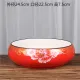 Narcissus pot extra large copper money grass ceramic flower pot tower bamboo narcissus bowl lotus one-leaf lotus water-absorbing stone hydroponic non-porous water lily porcelain pot rich peony [extra large]