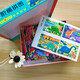 Bangchen Little Red Blumenleiter Puzzle 4 Jahre altes Level 4 Dinosaurier Kinderrätsel 3-6 Jahre altes Dinosaurierbuch Buch Kinder intellektueller Entwicklung Spielzeug Fokussierung Ganzhirnentwicklung Spiel Brain Development Spiele