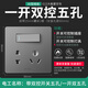 
Bull G12 Starry Sky Gray Switch Socket Panel Whole House Set Five-hole Socket with Switch 86 Type One Open Five-hole Double Control One Open Five-hole