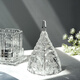 BOHEMIA Czech original imported crystal glass sugar bowl Nordic light luxury simple living room tower ornament 520 gift frosted eagle sugar bowl ornament
