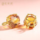 OUCERNY citrine pendant women's 18k gold inlaid gemstone necklace exquisite cut natural citrine colorful treasure pendant gift customized one thing one certificate