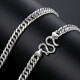 Xizhao Jewelry Platinum Necklace Horsewhip Necklace PT950 Widened and Large Simple Boss Chain Men's Plain Chain 52.02g Shipping in 1-10 working days