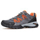 
Humtto outdoor hiking shoes four seasons wear-resistant non-slip casual shoes mesh breathable hiking shoes light hiking shoes dark gray/orange men-755 (breathable large hole) 41