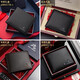 Paul Mested Men's Wallet Men's Short Genuine Leather Money Fashionable Cowhide Leather Wallet Practical Birthday Gift for Boyfriend, Husband and Father [SF Air Freight] 1730-1 [Counter Gift Box]