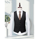 DVHNMK luxury brand men's suit suit men's formal business casual wedding dress double-breasted striped suit dark gray (suit + trousers) ready for delivery M (recommended 95-110 Jin Jin equals 0.5 kg) ready for delivery