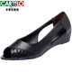 Sandales en cuir Cartelo pour les femmes de la semelle confortable pour femmes Fish Chaussures en cuir à talons