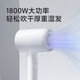 POREE hair dryer household soft air 1800W high power hot and cold air hair dryer constant temperature negative ion hair care low noise fast drying gift for girlfriend festival birthday Mid-Autumn Festival ANION negative ion straight style - ivory white