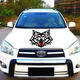 
He Jiagong wolf head stickers, personalized reflective decorative decorative decorative scratch stickers, body modification stickers, flame leopard head R829