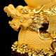 Ji Shanyuan Sailing Ornements Dragon Boat Home Living Room Office Company Housemanding Decoration Opening Craft Gift Small Trumpet (Sand Golden)