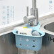 Home KATEI STORY Japanese kitchen sink drain basket storage rack faucet wash basin rag sponge storage rack plastic small hanging rack blue