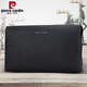 Pierre Cardin/Pierre Cardin brand deer leather men's handbag genuine leather business men's clutch soft leather large capacity fashion boutique handbag men's bag new style black deer leather clutch [235*140*70mm]
