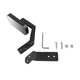 Polar wire suitable for Jeep Wrangler 07-24 modified rearview auxiliary mirror wide angle reversing blind spot lens hood off-road [JL hood addition]-Co-pilot side round mirror black 1