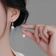 925 silver pearl earrings for women, light luxury niche design, 2024 new style, fashionable and high-end earrings, a pair of pearl ear hooks