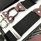 Wenting strap men's trousers overall belt Y-shaped 6-clip formal business suspender belt strap clip men black 6-clip gift clip gift box