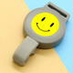 
Kafus integrated environmentally friendly smiley face easy to pull buckle stretchable buckle ID card cover with 1.5CM lanyard breast card work certificate telescopic buckle ear button custom drip plastic LOGO 9903 white telescopic buckle + smiley face 1