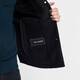 Lucadilong [Wolle + Mulberry Seide] Klassischer Stil personalisierter Modemuster gedruckter Taschenmänner Wolljacke Männer schwarz l 50