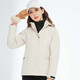 
BRELRMON Korean version of windproof jacket for women and men, outdoor coldproof three-in-one warm and removable ski mountaineering jacket jacket HS12805 m white-women M