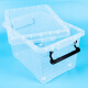 HAYSDIK HKCL-695 Caja de almacenamiento engrosada transparente Organizador de caja de almacenamiento de plástico 80#65*45*30 cm (sin rueda)