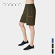 
Particle Fever particle fever sports shorts spring and summer men loose and comfortable jogging fitness outdoor casual shorts 12357 deep denim L
