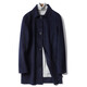 Mushi Automne et hiver Mateau de laine double face pour hommes Men de laine 100% pur pour hommes couleur solide