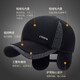El nuevo sombrero de protección de oídos de invierno de Anisa para la sombrero de béisbol de los hombres a prueba de frío y cálido para papá de mediana edad y anciano y viejo sombrero grueso negro ajustable