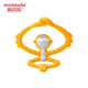 Mombella Yoga Monkey Teether Baby Teething Relief Teething Teether Toy Boilable Silicon Yellow Yoga Monkey 1 Pack + Anti-chain + Storage Box