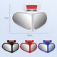 Huaneng Qi retrovisor espejo pequeño espejo redondo pequeño espejo inverso inverso reverso retrovisor espejo asistido espejo de vidrio verdadero 360 grados giros giros delanteros delanteros delanteros y traseros