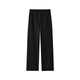 Semir shopping mall same style casual pants for women plus velvet trousers simple winter 2024 imitation wool wide leg pants 101724127016A