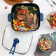 Rongshida electric hot pot 6L integrated household multi-functional cooking pot electric wok three-speed fire power adjustment electric heat pot grilled fish pot 6L Wuji temperature adjustment model