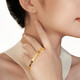 
Chow Tai Fook Golden Beads Golden Gold Earrings (labor cost 220) about 1.25g EOF683