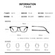 Caponi Deutsch importierte Lesebrille für Männer und Frauen, Anti-Blau-Licht, lang und in der Nähe von Dual-Purple-Automatikzoom hochauflösende Ultra-leichte Titanium-Schwarz-Rahmen-Brille